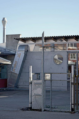 Werkstattgebäude der Schreinerei Probst in der Krankenhausstraße in Dachau